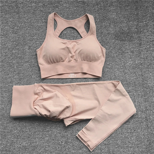 Active Wear Set-Seamless Scrunch