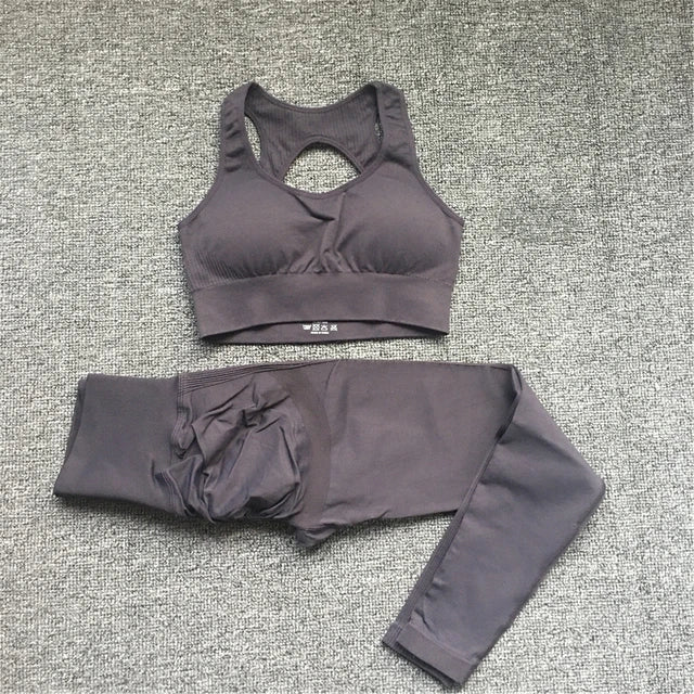 Active Wear Set-Seamless Scrunch