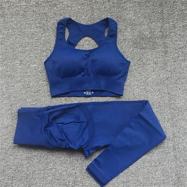 Active Wear Set-Seamless Scrunch