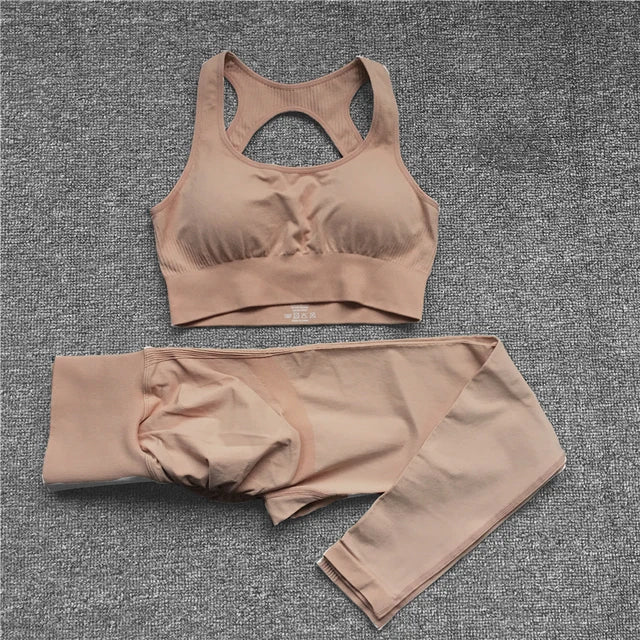 Active Wear Set-Seamless Scrunch