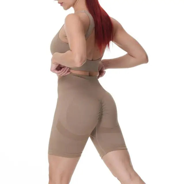 Active Wear Set-Seamless Scrunch