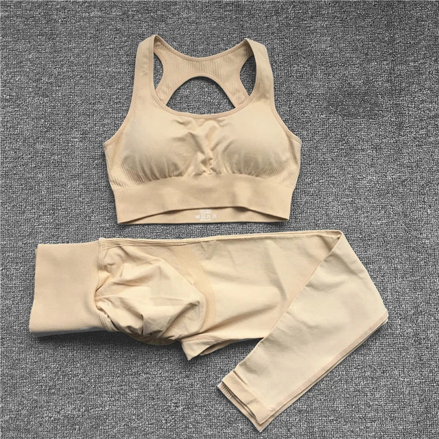 Active Wear Set-Seamless Scrunch
