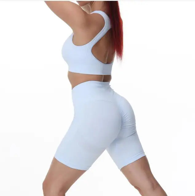 Active Wear Set-Seamless Scrunch