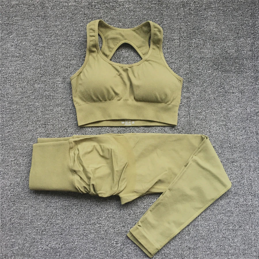 Active Wear Set-Seamless Scrunch