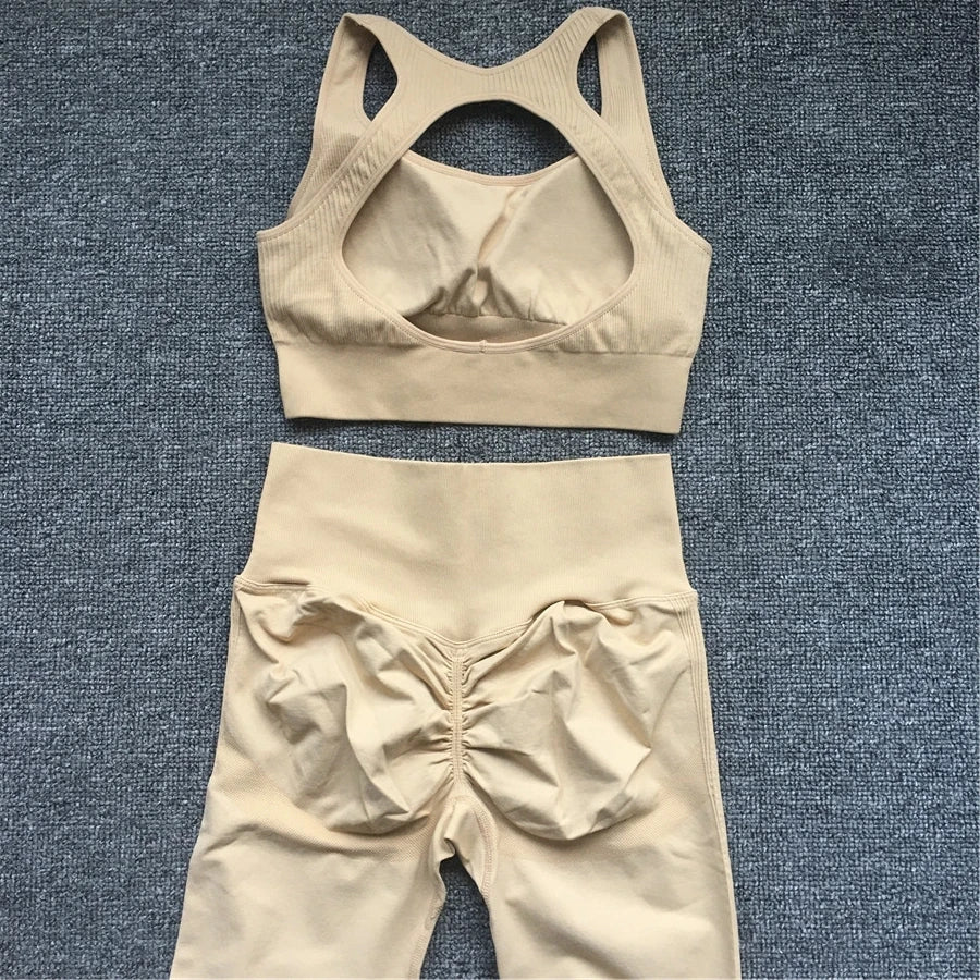 Active Wear Set-Seamless Scrunch