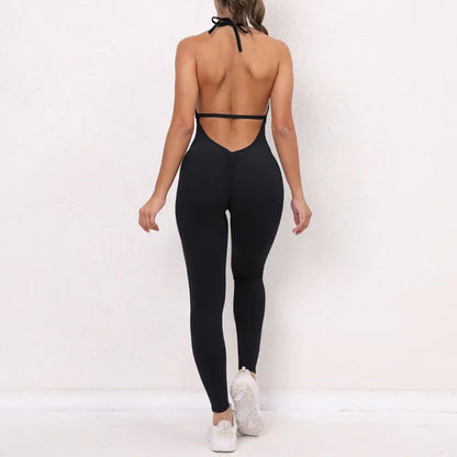 Backless Sporty Jumpsuit