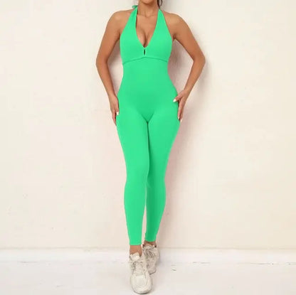 Backless Sporty Jumpsuit